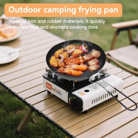 Camping Cookware, Portable Pan for Outdoor Use, Foldable Cookware, Non-Stick Pan, Cooking, Roasting, Camping, Picnic, Hiking Utensils for Outdoor Hiking
