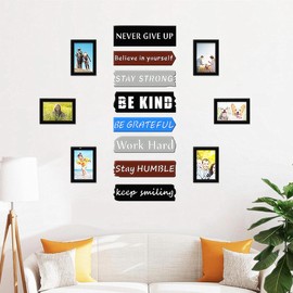 Picture Frames Collage 4x6 5x7 8x10 Picture Frame Hanging Black Wooden Collage Picture Frames for Wall Pictures