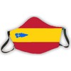 Reusable Spain Flag Mask with Asturias Crest 3-Ply