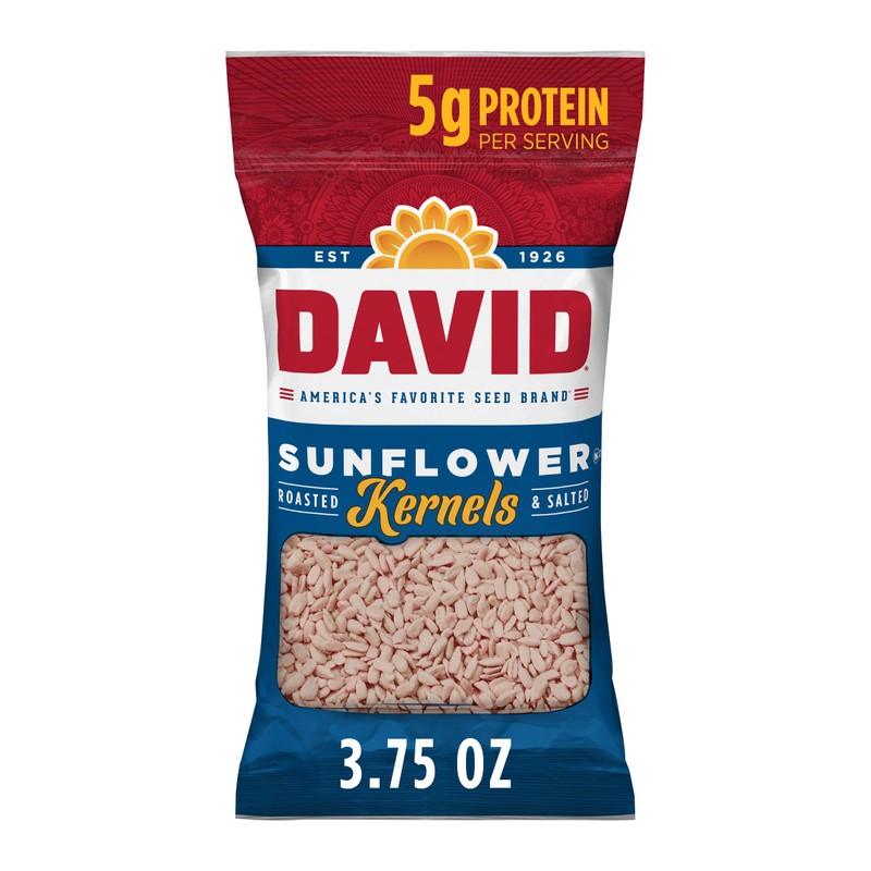 DAVID Sunflower Kernels, Original Flavor, 3.75 oz.