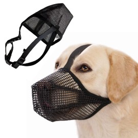 Bzzerumy Dog Muzzle M - Dog Muzzle - Medium Dogs - Mesh Dog Muzzle - Dog Muzzle - Dog Muzzle - Pet Muzzle - Black