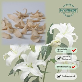 WYHHNDY Dried Lily Bulb (200g/7oz) – Premium dried lilies perfect for herbal teas, dessert soups, and cooking. A versatile ingredient for lotus seed soup, sweet dishes, and more!百合干 百合