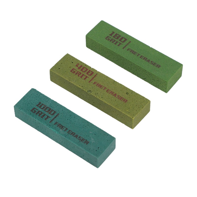 3pcs Guitar Fret Erasers Guitar Fret Polishing Abrasive Rubber Blocks