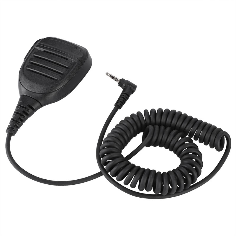 3.5mm PTT Handheld Walkie Talkie Radio Speaker Mic For YAESU