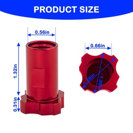 Osilly Car Spray Gun Cup Adapter, Master Elite Paint System MPS Automotive Female Adapter with 16mm 1.5mm Thread, Fit PRO-33, PRO-44, PRO-88 HVLP Spray Gun Models, Universal for SUV Truck RV