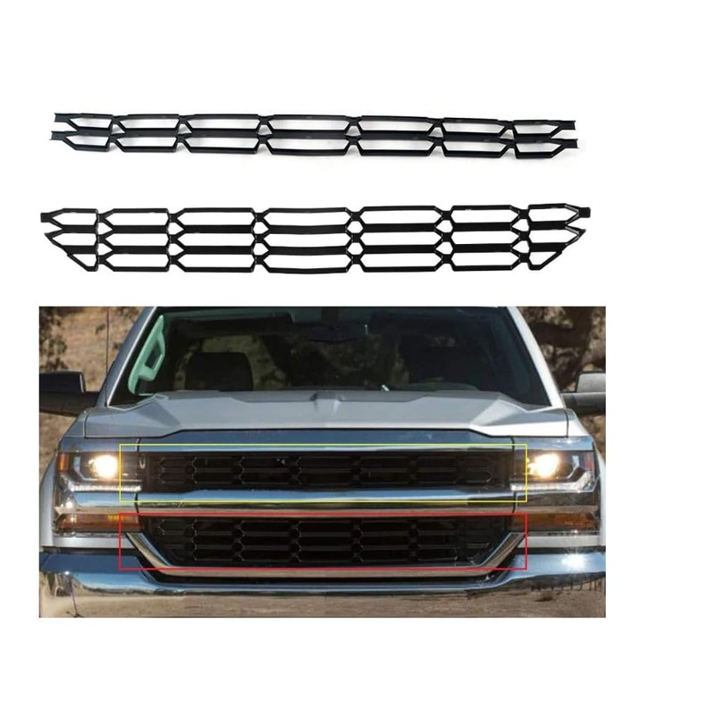 G-PLUS Front Upper & Lower Grille Insert Snap On Insert