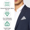 Pack of 3 Pocket Square White, Pocket Square White, Men's