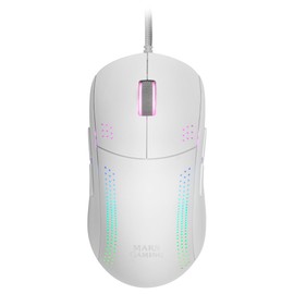 Mars Gaming MMPROW White, Ultra Lightweight Mouse for Ambidextrous, RGB Chroma, Optical 32K DPI