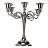 Metal Candelabra Black 5 Arms Elegant Colorfast Stable Wide Base