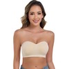 ANGOOL Strapless Bras for Women Wirefree Non-Slip Tube Top Invisible