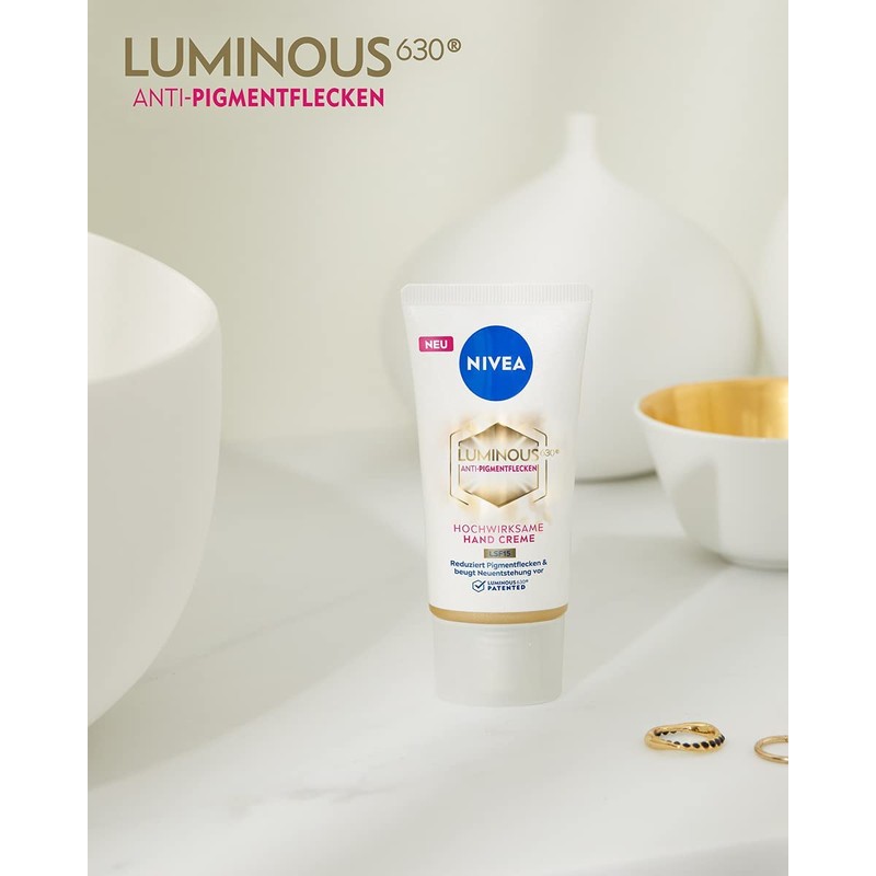 NIVEA Luminous 630 Hand Cream SPF15 (50 ml), Nourishing Cream