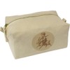 'Boy Riding Bunny' Canvas Wash Bag/Makeup Case (CS00041967)