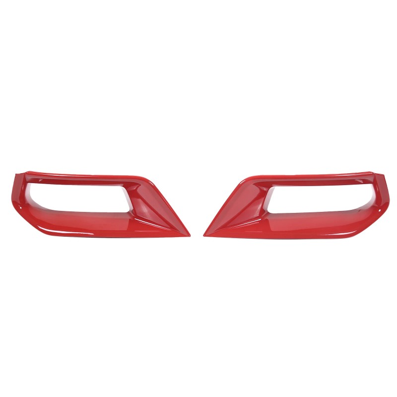 MXauto-2024 Red ABS Front Bumper Side Air Outlet Vent Trim
