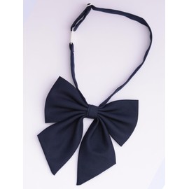 JCOPGWI Women's Comfort Versatile Bowtie Anime Cosplay Kawaii Necktie Lightweight Pre-Tied Bow Tie Navy