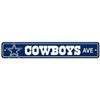 UNBARD Cowboys Ave Metal Street Sign 4x16 Inches