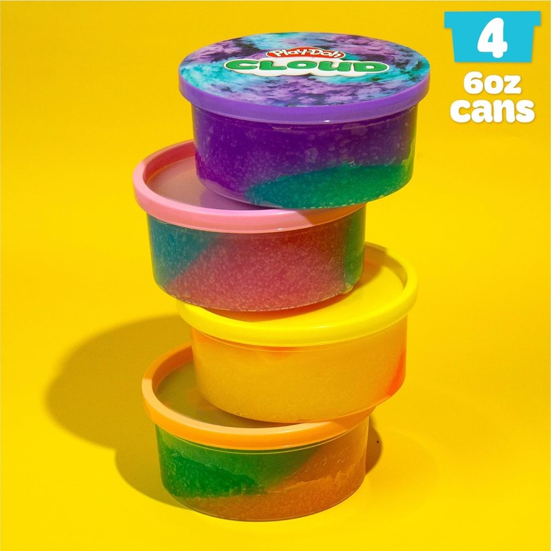 Play-Doh Cloud 4-Piece Bundle Pack Compound Packs New Toy Gift