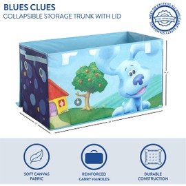 Idea Nuova Nickelodeon Blues Clues Collapsible Children’s Storage Trunk, Durable with Lid