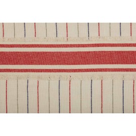 Piper Classics Betsy Stripe Table Runner, 13" W x 72" L, Farmhouse, Country, Patriotic, Primitive Americana Style Cloth Tabletop