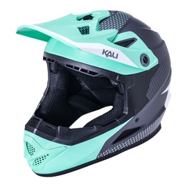 Kali Protectives Zoka Youth Full Face Cycling Helmet – Dash Matte Seafoam/Grey, Size Large – Mountain Bike & BMX Protection