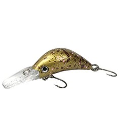 FTM Masu Security Wobbler 3 cm 1.6 g - Trout Wobbler for Spin Fishing for Trout, Trout Bait, Crankbait for Trout Fishing, Colour: Gold Dark Dotted UV