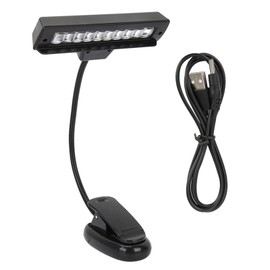 Portable Orchestra Music Stand Light Flexible Neck Clip On USB Reading LED Lamp