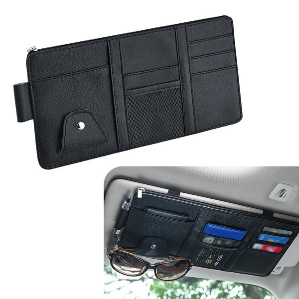 nodteem 1 PC Car Sun Visor Board Storage Bag, 11.41"