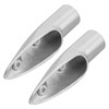 2pcs 7/8in Handrail End 316 Stainless Steel Anti Corrosion Accessory