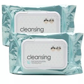 Sangpum Sangse Seolmyeong Chamjo 케어존 닥터솔루션 클렌징 티슈 60매+60매 Care Zone Dr. Solution Cleansing Wipes 60 Sheets + 60 Sheets