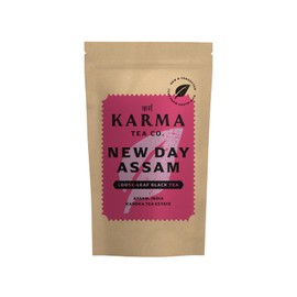 KARMA TEA CO.| Premium Assam Loose Leaf Black Tea, 40g (32 cups) | Pure, Single Origin Black Tea from Assam | Second Flush| Robust & Malty | Rich in Antioxidants & Polyphenols