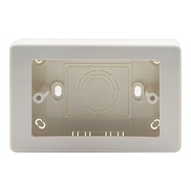 Mml&Go caja de sobreponer de 32 mm de profundidad y 45 mm de altura, para alojar, proteger y organizar instalaciones eléctricas de dispositivos como contactos o apagadores. Pack de 4 piezas (4)