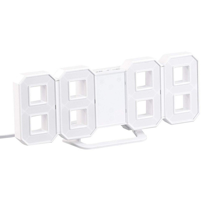 Lunartec watch: Large LED Desk and Wall Clock 7 Segment