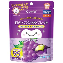 Combi Teteo Oral Balance Tablet, Xylitol x Obopron, DC, Freshly Removed Grape Flavor, 95 Tablets