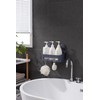 Zuvo Shower Shelf No Drilling with Suction Cups, Glue-Free Bathroom