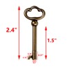 KY-2AB Antique Brass Plated Hollow Barrel Skeleton Key,Universal Skeleton Key