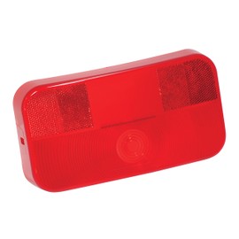 Bargman Pieza de Repuesto Lente de Luz Trasera con Soporte de Licencia, Rojo, Modelo 34-92-708