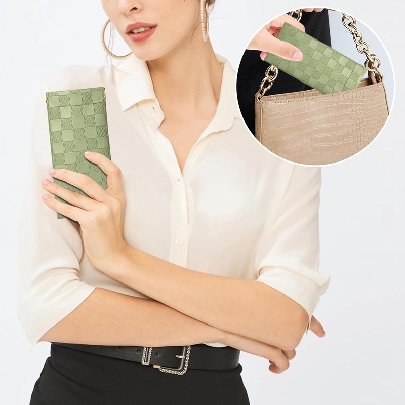 Sightor Sunglasses Case, 2 Pcs Soft Eyeglass Cases Checkered Sunglass