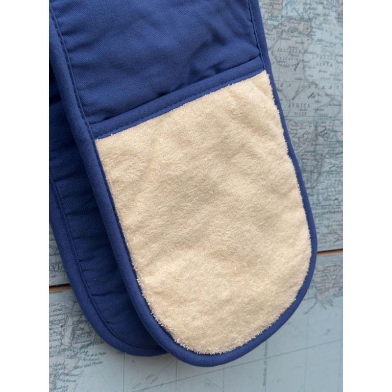 Orla Double Oven Gloves- Heat Resistant Pot Holder- 100% Cotton-