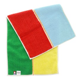Tanaka Sangyo CT21-01 Imabari Towel, Handkerchief Towel, Otta, Compact Towel, Made in Japan, Red, Approx. 9.8 x 19.7 inches (25 x 50 cm)