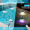 Solar Floating Pool Lights, USB Rechargeable Pool Lights with Remote,