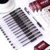 Black Gel Pens Bulk SIKAO 60 Pack Gripped Stick Gel