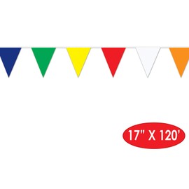 Outdoor Pennant Banner (multi-color) Party Accessory  (1 count) (1/Pkg)