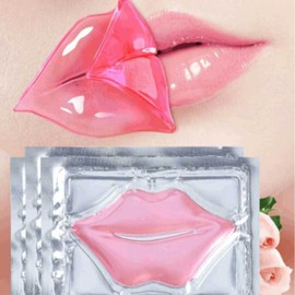 5pieces of collagen crystal lip mask nourish, moisturize, protect lips, resist aging, exfoliate skin, prevent chapped and dry skin and other problems (pink) (5pcs)