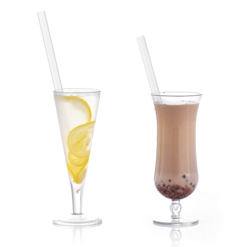 ALINK Reusable Clear Boba Straws, 13 mm x 10.5 in,