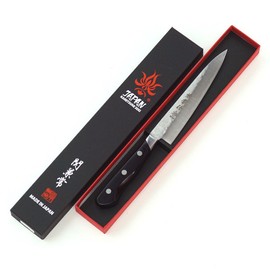 Kanekusaku KC-924 Blue Steel with Pear Base, Black Plywood Pattern, Petty 5.3 inches (135 mm)