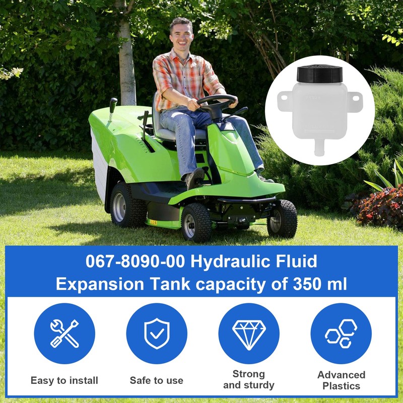 Lawnmower Hydraulic Fluid Expansion Tank Replacement for Bad Boy, Zt