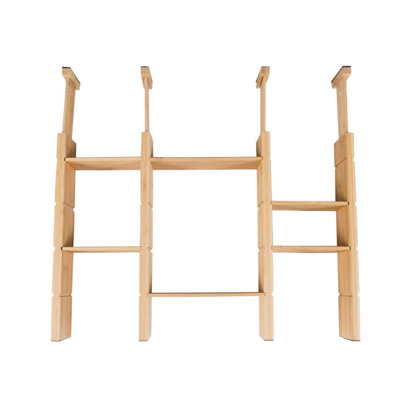 Lipper International Bamboo Wood Custom Fit Adjustable Dresser and Kitchen