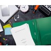Better Office Products Green Plastic 2 Pocket Folders with Prongs,