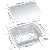 YiPHomn Pack of 30 Grill Aluminium Trays, Aluminium Grill Trays,