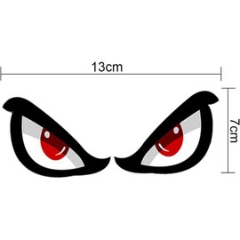 Eyes Sticker Manic Eyes Sticker Label Sticker 3D Evil Eyes for Car Motorcycle Sticker