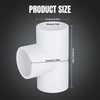 Nlvnmv 12 Pack 3-Way Tee Connector, 20 MM/0.79" PVC Pipe